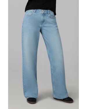 Lola Denim Colette High Rise Wide Leg Jeans - Blue