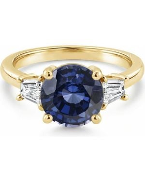 Bliss Diamond 4 3/4Ct Sapphire & Diamond Engagement Anniversary Ring Lab Grown - Blue