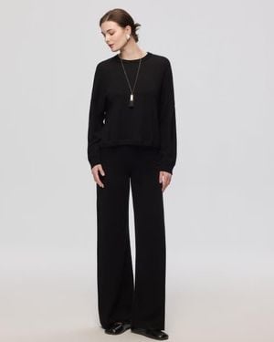 JUANA Nilo Knitted Pull-On Pants - Black