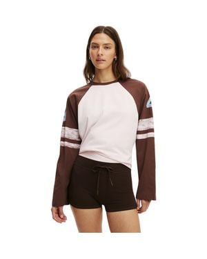 Cotton On Active Graphic Raglan Tee - Multicolor