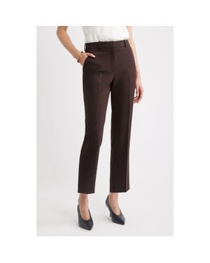 Nordstrom The Lena Slim Cropped Pants - Brown