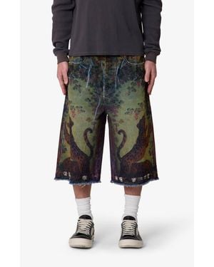 MNML Ultra Baggy Denim Shorts - Black