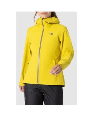 Outdoor Research Stratoburst Packable Rain Jacket - Yellow