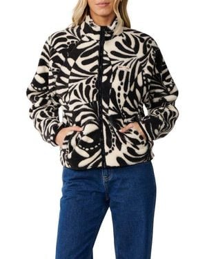 Rip Curl Party Wave Polar Fleece Jacket - Black