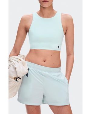 On Shoes Core 2-In-1 Crop Performance Tank - Blue