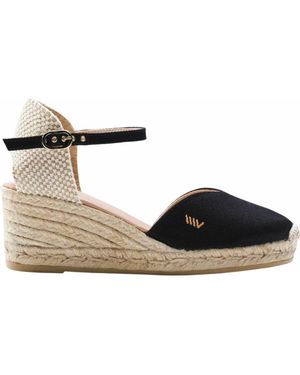 VISCATA Reus Canvas Espadrille Wedges - Blue