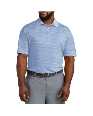Reebok Big & Tall Performance Space-Dyed Polo Shirt - Blue
