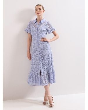 Phase Eight Carmine Lace Dress - Purple