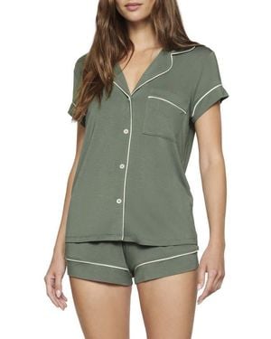 Eberjey Gisele Short Pajamas - Green