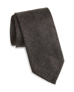 Thom Sweeney Cashmere Tie - Gray