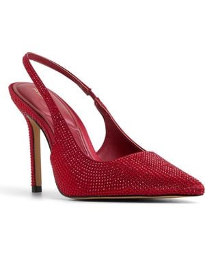 ALDO Lovebloom Slingback Pointed Toe Pump - Red