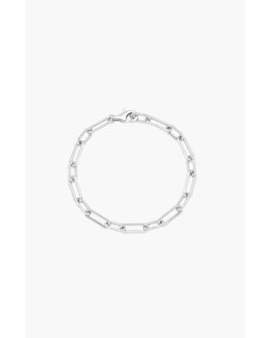 Yoj Oto Rope Slim Chain Bracelet - Metallic