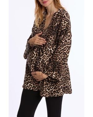 Cache Coeur Roxane Maternity And Nursing Blouse - Black