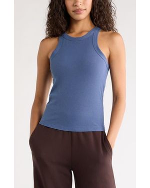 Zella Go-To Rib Performance Tank - Blue