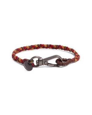 Caputo & Co. Swivel Clasp Braided Bracelet - Brown