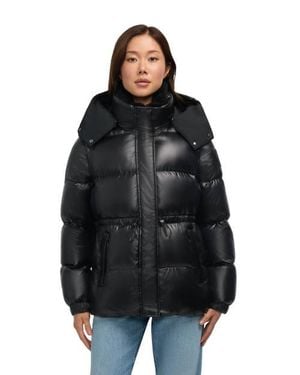 Pajar Halo Puffer With Removable Hood - Black