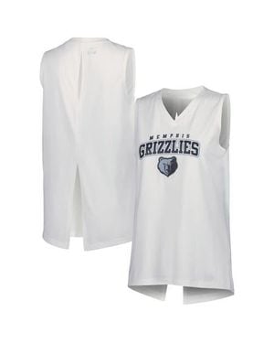 Levelwear Memphis Grizzlies Paisley Peekaboo Tank Top - White