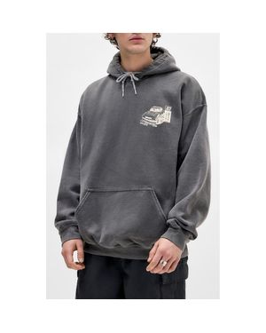 BDG Car Graphic Hoodie - Gray