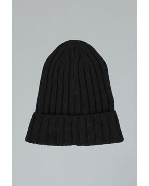 SSKEIN Ribbed Beanie - Black