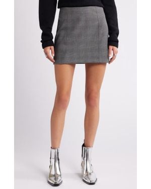 Open Edit Tailored Miniskirt - Black