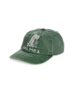 Palmes Tower Embroidered Adjustable Twill Baseball Cap - Green