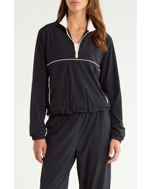 Splits59 Lyle Quarter Zip Performance Windbreaker - Blue