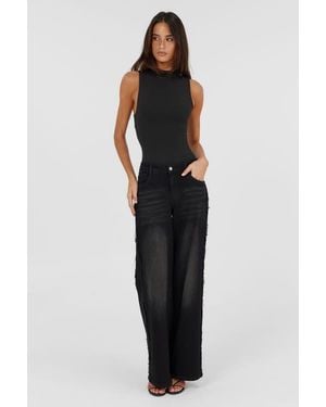 Sasha Therese Adeline Bodysuit - Black