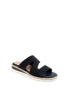 Me Too Ailee Wedge Slide Sandal - Black