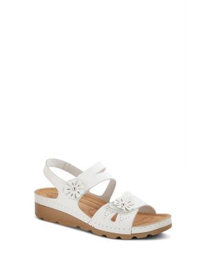 Flexus by Spring Step Poncia Slingback Wedge Sandal - White