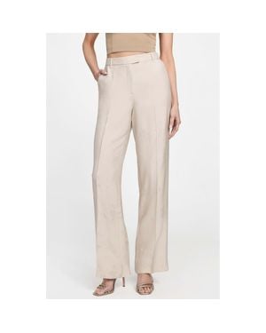 Marciano Whitney Jacquard Straight Leg Pants - Natural