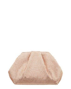 Nina Crystal Frame Satchel - Pink