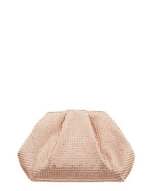 Nina Crystal Frame Satchel - Pink