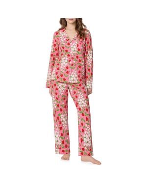 Bedhead Print Stretch Organic Cotton Pajamas - Red