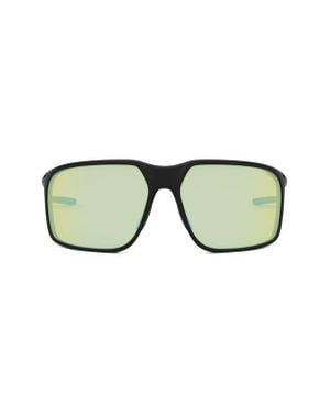 Tag Heuer Mirrored Polarized Oversize Sunglasses - Green