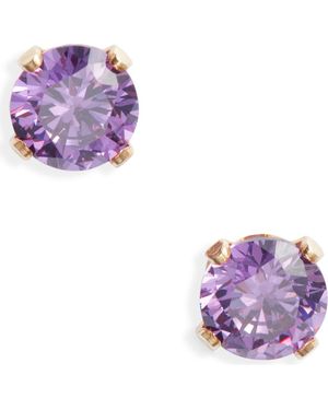 SET & STONES Birthstone Stud Earrings - Purple