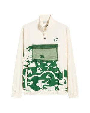 Malbon Mariel Half Zip Performance Jacket - Green