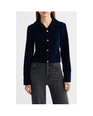 Bella Venice The Madi Velvet Jacket - Blue