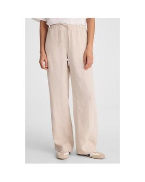 Madewell Pull-On Linen Pants - Pink