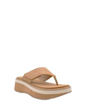 Volatile Shitake Platform Wedge Sandal - Natural