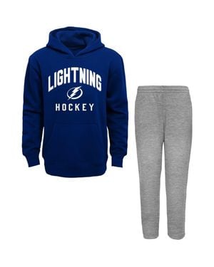 Outerstuff Toddler/Heather Tampa Bay Lightning Play By Play Pullover Hoodie & Pants Set - Blue