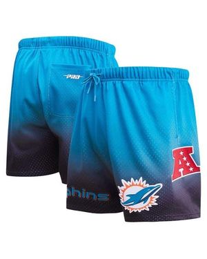 Pro Standard Aqua Miami Dolphins Ombre Mesh Shorts - Blue