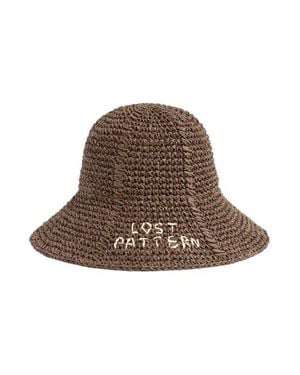 Lost Pattern Wanderlight Packable Straw Hat - Brown