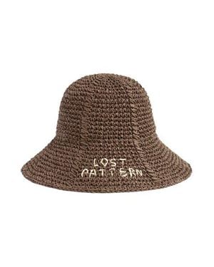 Lost Pattern Wanderlight Packable Straw Hat - Brown