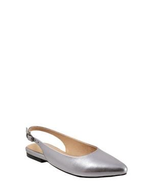Trotters Evelyn Pointed Toe Slingback Flat - Multicolor