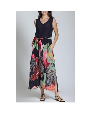 Apny Sleeveless Maxi Dress - Blue