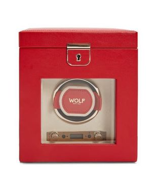 Wolf Palermo Single Watch Winder - Red