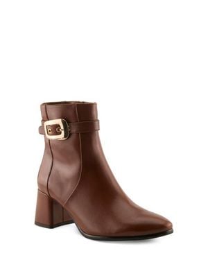 Spring Step Velloria Leather Bootie - Brown