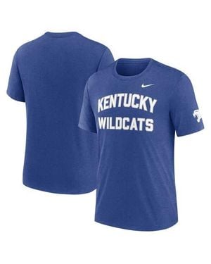 Nike Kentucky Wildcats Campus Collegiate Block Tri-Blend T-Shirt - Blue