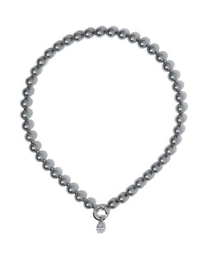 Nadri Poppy Charm Ring Necklace - Metallic