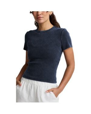 Beyond Yoga On Repeat Rib Baby T-Shirt - Blue